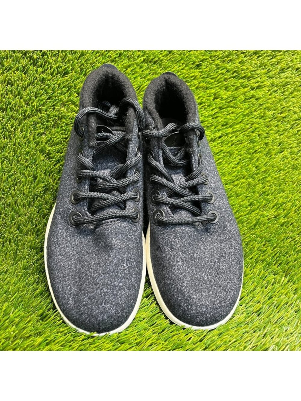 Allbirds Wool Runner Up Mizzles Womens Size 8 Black White Running Shoes Sneakers - Picture 5 of 10